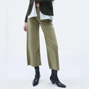 NWT rag & bone | Andi Stretch High Rise Ankle Wide Leg Jeans in Sage - Size 27